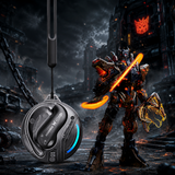 Transformers Flux T86 Ear-Hook Bluetooth Wireless Earbuds, Heavy-Duty Zinc Alloy Armor Charging Case, 14.2mm Hi-Fi Drivers, Built-in Mic