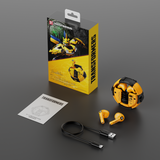 Transformers TF-T23 Wireless Bluetooth Earbuds - Premium Zinc Alloy Case RGB Breathing Lights, Gaming Mode, 13mm Loudspeaker, Deep Bass Sound, Long Battery Life, Type-C Fast Charge
