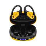 Transformers TF-T26 Pro Over The Ear Earbuds Wireless Bluetooth 5.4 Ear Buds with Earhooks 65H Playtimes Deep Bass Sound IPX5 Mic IPX5 Waterproof Earphones for Sport/Workout