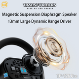 Transformers TF-T26 Pro Over The Ear Earbuds Wireless Bluetooth 5.4 Ear Buds with Earhooks 65H Playtimes Deep Bass Sound IPX5 Mic IPX5 Waterproof Earphones for Sport/Workout