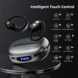 Transformers TF-T26 Pro Over The Ear Earbuds Wireless Bluetooth 5.4 Ear Buds with Earhooks 65H Playtimes Deep Bass Sound IPX5 Mic IPX5 Waterproof Earphones for Sport/Workout
