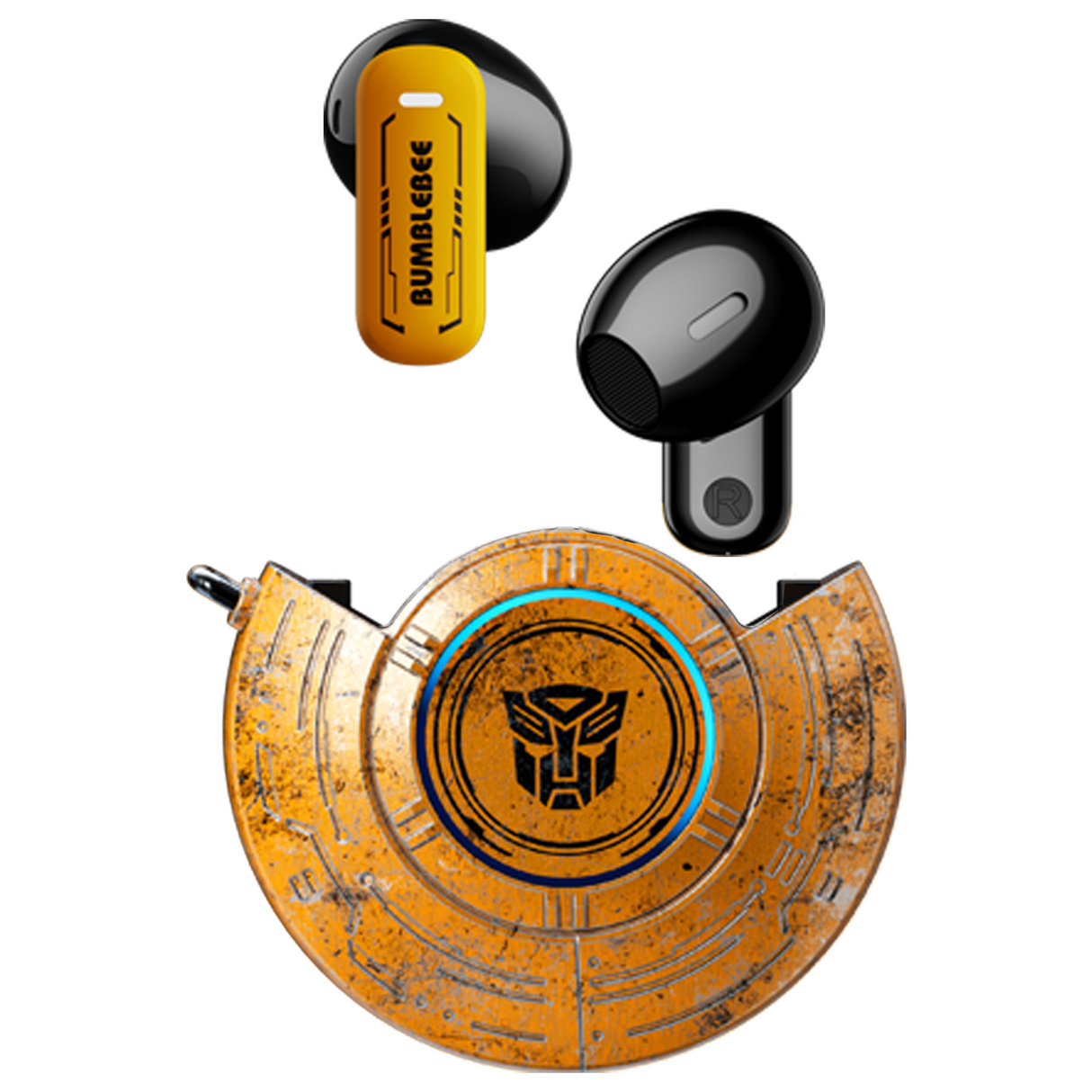 Transformers TF-T31 Bluetooth TWS Wireless Earbuds with Mechanical Shell Design Passive Noise Cancelling In-Ear Cool HiFi HD Calling Music Game Modes Low Latency Sports Earphones