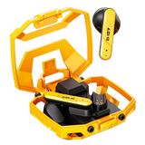 Transformers TF-T32 Wireless Bluetooth Earbuds - Zinc Alloy Case, Low-Latency Gaming & Music Modes, 13mm Loudspeaker, USB-C Fast Charging, Deep Bass Sound Long Battery 24H Playtime