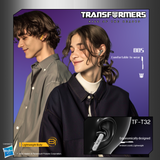 Transformers TF-T32 Wireless Bluetooth Earbuds - Zinc Alloy Case, Low-Latency Gaming & Music Modes, 13mm Loudspeaker, USB-C Fast Charging, Deep Bass Sound Long Battery 24H Playtime