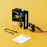 Transformers TF-T59 Ear-Hook True Wireless Bluetooth Earbuds with Mic, Low Latency Game/Music Modes, 13mm Drivers, Secure Fit Sport Headphones, IPX5 Waterproof Deep Bass Sound