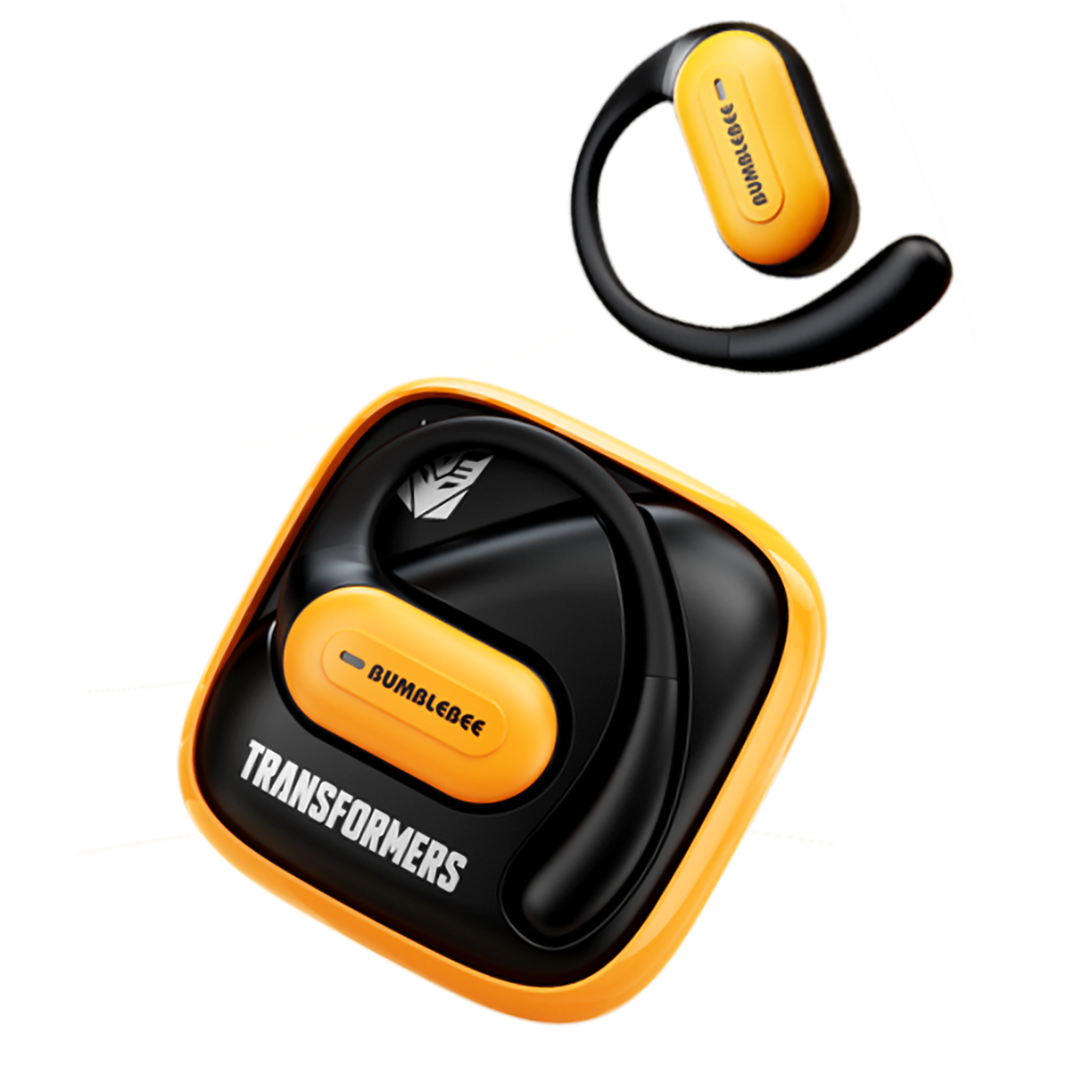 Transformers TF-T59 Ear-Hook True Wireless Bluetooth Earbuds with Mic, Low Latency Game/Music Modes, 13mm Drivers, Secure Fit Sport Headphones, IPX5 Waterproof Deep Bass Sound