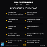 Transformers TF-T59 Ear-Hook True Wireless Bluetooth Earbuds with Mic, Low Latency Game/Music Modes, 13mm Drivers, Secure Fit Sport Headphones, IPX5 Waterproof Deep Bass Sound