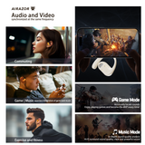 Transformers TF-T59 Ear-Hook True Wireless Bluetooth Earbuds with Mic, Low Latency Game/Music Modes, 13mm Drivers, Secure Fit Sport Headphones, IPX5 Waterproof Deep Bass Sound