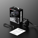 Transformers TF-T59 Ear-Hook True Wireless Bluetooth Earbuds with Mic, Low Latency Game/Music Modes, 13mm Drivers, Secure Fit Sport Headphones, IPX5 Waterproof Deep Bass Sound