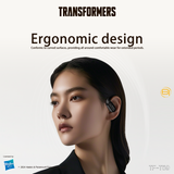 Transformers TF-T59 Ear-Hook True Wireless Bluetooth Earbuds with Mic, Low Latency Game/Music Modes, 13mm Drivers, Secure Fit Sport Headphones, IPX5 Waterproof Deep Bass Sound