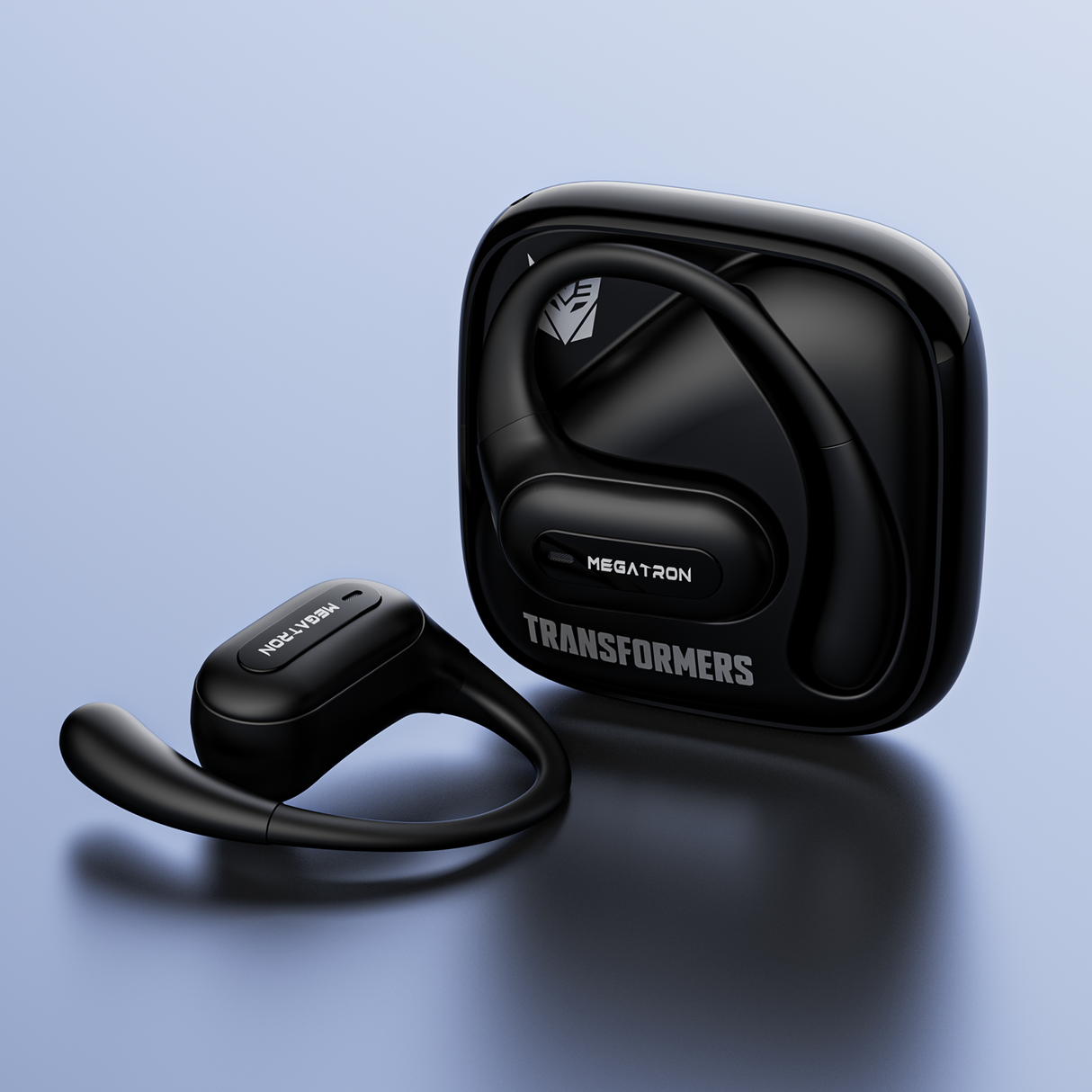 Transformers TF-T59 Ear-Hook True Wireless Bluetooth Earbuds with Mic, Low Latency Game/Music Modes, 13mm Drivers, Secure Fit Sport Headphones, IPX5 Waterproof Deep Bass Sound