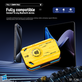 Transformers TF-T76 True Wireless Bluetooth 6.0 Earbuds with Mic, Mecha Zinc Alloy Armor Case, Low-Latency Game/Music Modes, Hi-Fi 13mm Drivers, HD Calling, 40H Total Playtime