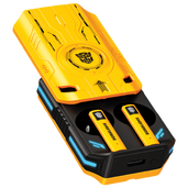 Transformers TF-T76 True Wireless Bluetooth 6.0 Earbuds with Mic, Mecha Zinc Alloy Armor Case, Low-Latency Game/Music Modes, Hi-Fi 13mm Drivers, HD Calling, 40H Total Playtime