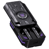 Transformers TF-T76 True Wireless Bluetooth 6.0 Earbuds with Mic, Mecha Zinc Alloy Armor Case, Low-Latency Game/Music Modes, Hi-Fi 13mm Drivers, HD Calling, 40H Total Playtime