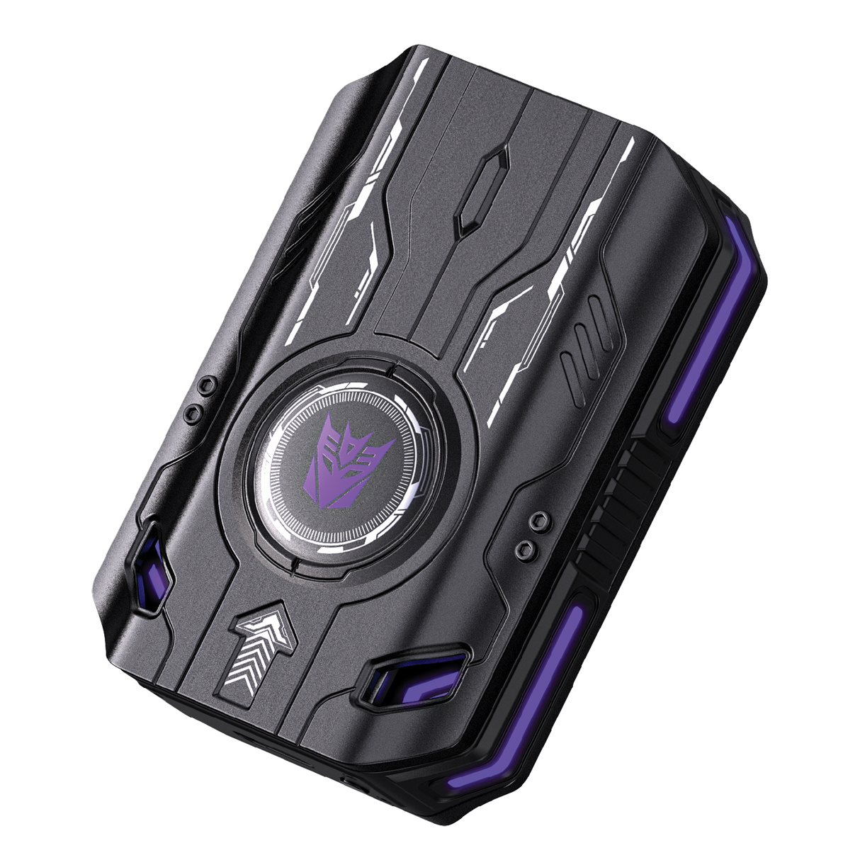 Transformers TF-T76 True Wireless Bluetooth 6.0 Earbuds with Mic, Mecha Zinc Alloy Armor Case, Low-Latency Game/Music Modes, Hi-Fi 13mm Drivers, HD Calling, 40H Total Playtime