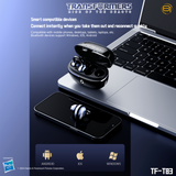 Transformers TF-T83 Clip-on Bluetooth 5.4 Wireless Earbuds, with Microphone for HD Voice Calls In-Ear Cool HiFi Calling Dual Modes Sports IPX5 Waterproof Long Endurance Earphones
