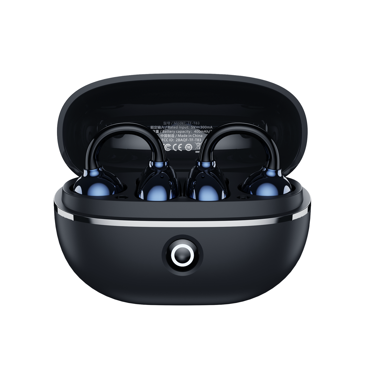 Transformers TF-T83 Clip-on Bluetooth 5.4 Wireless Earbuds, with Microphone for HD Voice Calls In-Ear Cool HiFi Calling Dual Modes Sports IPX5 Waterproof Long Endurance Earphones
