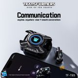 Transformers TF-T93 Ear-Clip True Wireless Bluetooth 6.0 Earbuds with Mic, Zinc Alloy Armor Case, Low Latency Game/Music Modes, Hi-Fi 12mm Drivers, Secure Fit Sports Earphones