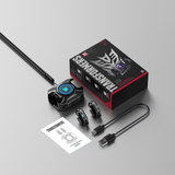 Transformers TF-T93 Ear-Clip True Wireless Bluetooth 6.0 Earbuds with Mic, Zinc Alloy Armor Case, Low Latency Game/Music Modes, Hi-Fi 12mm Drivers, Secure Fit Sports Earphones