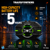 Transformers TF-Y03 CoreBlock Design Bluetooth TWS Speaker 5W Portable Wireless IPX5 Waterproof, 5H Playtime Deep Bass, Stereo Pairing, Built-in Mic, AUX/TF Card