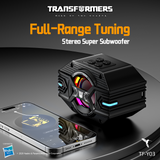 Transformers TF-Y03 CoreBlock Design Bluetooth TWS Speaker 5W Portable Wireless IPX5 Waterproof, 5H Playtime Deep Bass, Stereo Pairing, Built-in Mic, AUX/TF Card