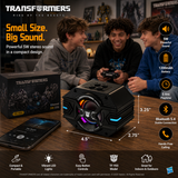 Transformers TF-Y03 CoreBlock Design Bluetooth TWS Speaker 5W Portable Wireless IPX5 Waterproof, 5H Playtime Deep Bass, Stereo Pairing, Built-in Mic, AUX/TF Card