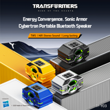 Transformers TF-Y03 CoreBlock Design Bluetooth TWS Speaker 5W Portable Wireless IPX5 Waterproof, 5H Playtime Deep Bass, Stereo Pairing, Built-in Mic, AUX/TF Card