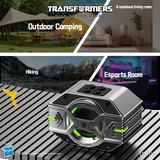Transformers TF-Y03 CoreBlock Design Bluetooth TWS Speaker 5W Portable Wireless IPX5 Waterproof, 5H Playtime Deep Bass, Stereo Pairing, Built-in Mic, AUX/TF Card
