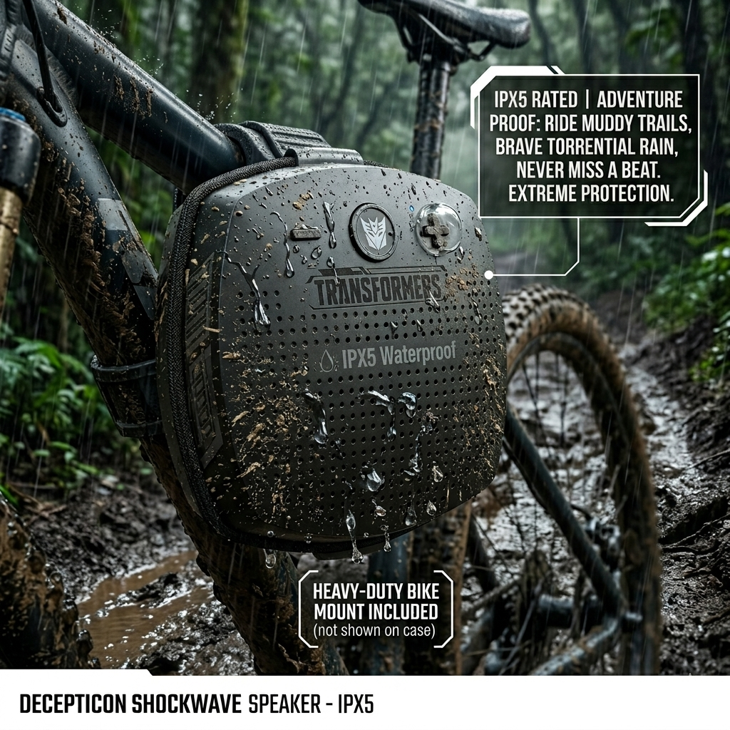 Transformers TF-Y16 FlexCube Design Bluetooth Speaker 45mm 4.3W Portable TWS Wireless Speaker IPX5 Waterproof, TWS Stereo Pairing, Built-in Mic