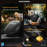 Transformers TF-Y16 FlexCube Design Bluetooth Speaker 45mm 4.3W Portable TWS Wireless Speaker IPX5 Waterproof, TWS Stereo Pairing, Built-in Mic