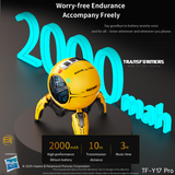 Transformers TF-Y17Pro Mecha Bluetooth TWS Speaker, 10W Hi-Fi 57mm Driver, Portable RGB Speaker with Detachable Foldable Tri-Pedal Stand, 2000mAh, Gaming Desk Décor Autobots