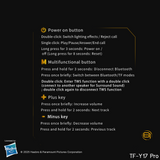 Transformers TF-Y17Pro Mecha Bluetooth TWS Speaker, 10W Hi-Fi 57mm Driver, Portable RGB Speaker with Detachable Foldable Tri-Pedal Stand, 2000mAh, Gaming Desk Décor Autobots