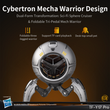 Transformers TF-Y17Pro Mecha Bluetooth TWS Speaker, 10W Hi-Fi 57mm Driver, Portable RGB Speaker with Detachable Foldable Tri-Pedal Stand, 2000mAh, Gaming Desk Décor Autobots