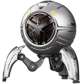 Transformers TF-Y17Pro Mecha Bluetooth TWS Speaker, 10W Hi-Fi 57mm Driver, Portable RGB Speaker with Detachable Foldable Tri-Pedal Stand, 2000mAh, Gaming Desk Décor Autobots