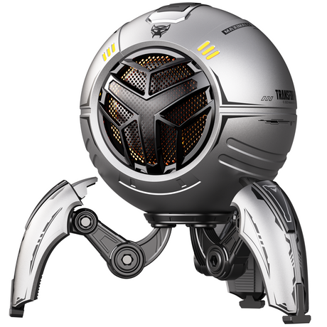 Transformers TF-Y17Pro Mecha Bluetooth TWS Speaker, 10W Hi-Fi 57mm Driver, Portable RGB Speaker with Detachable Foldable Tri-Pedal Stand, 2000mAh, Gaming Desk Décor Autobots