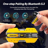 Transformers TF-T01 True Wireless Earbuds Wireless Bluetooth 5.4 Ear Buds Deep Bass Sound Earbud with Smart Noise Cancelling Mic IPX5 Waterproof in Ear Earphones for Android iOS Blue