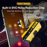 Transformers TF-T01 True Wireless Earbuds Wireless Bluetooth 5.4 Ear Buds Deep Bass Sound Earbud with Smart Noise Cancelling Mic IPX5 Waterproof in Ear Earphones for Android iOS Blue