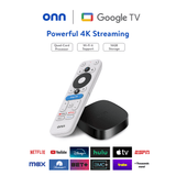 Onn Google TV 4K Plus Ultra HD Streaming Box Device 16GB, 2Gb Ram (100149582)™