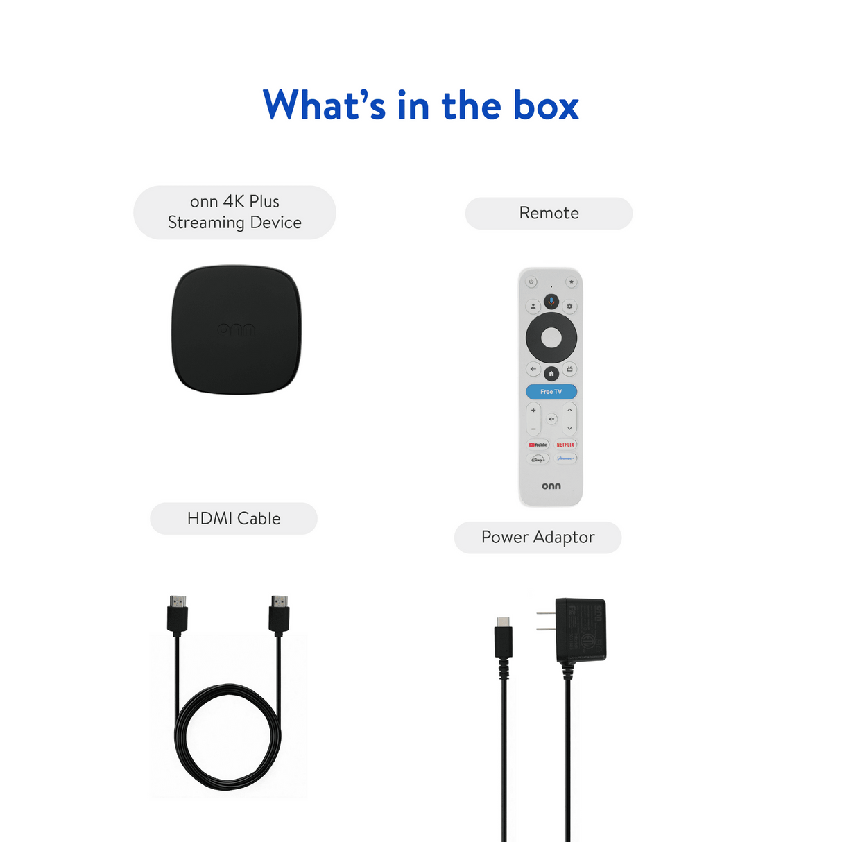 Onn Google TV 4K Plus Ultra HD Streaming Box Device 16GB, 2Gb Ram (100149582)™