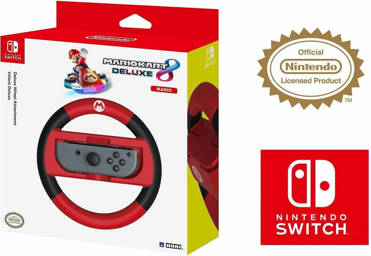 Mario Kart 8 Deluxe Joy-Con Mario Wheel Nintendo Switch Accessory by HORI - Red™